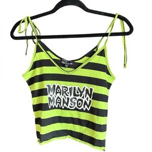 Dolls Kill Marilyn Manson Striped Tank Top